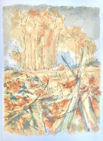 Lithograph Steinlen - Forêt voisine