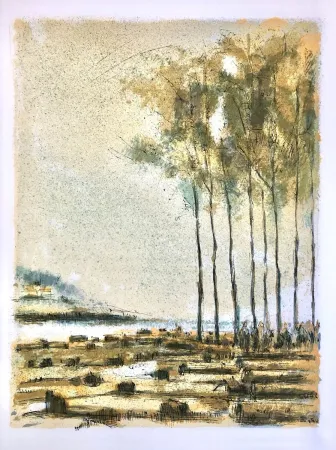 Lithograph Steinlen - Forêt voisine