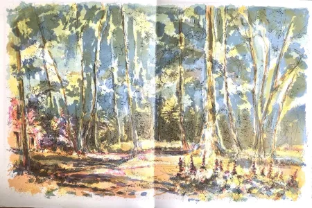 Lithograph Steinlen - Forêt voisine