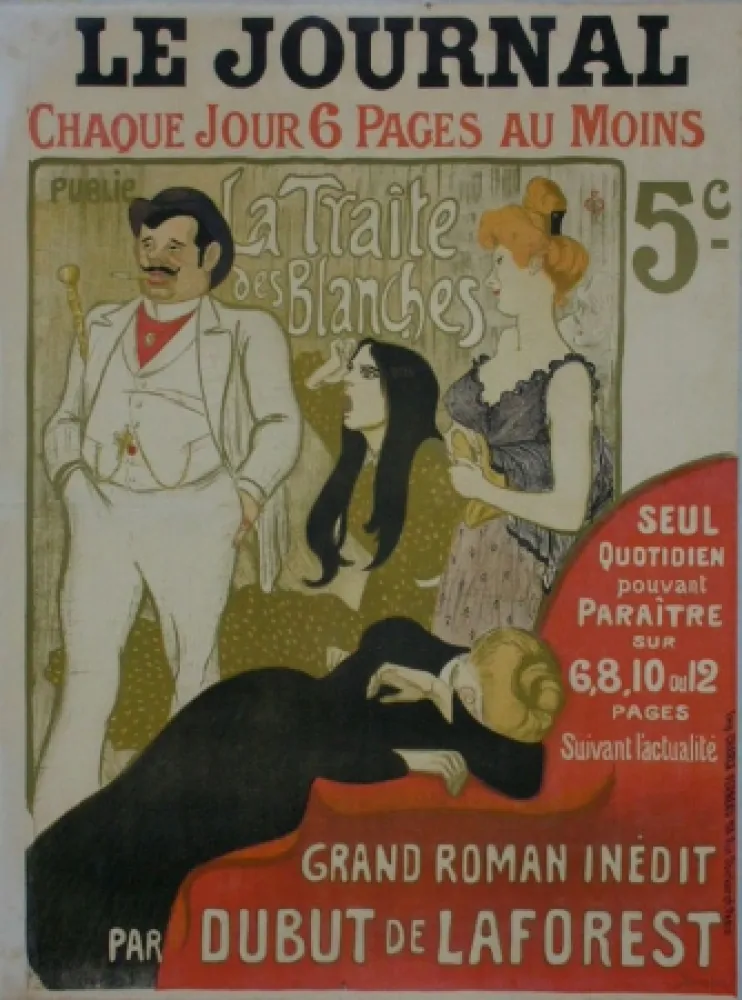 Lithograph Steinlen - Le Journal