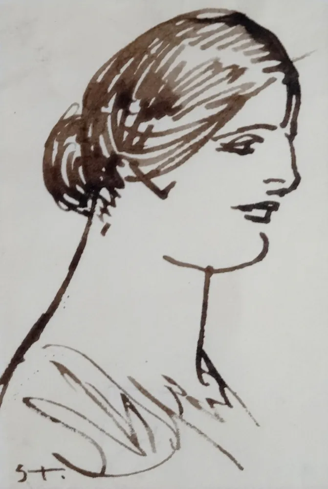No Technical Steinlen - Portrait de femme