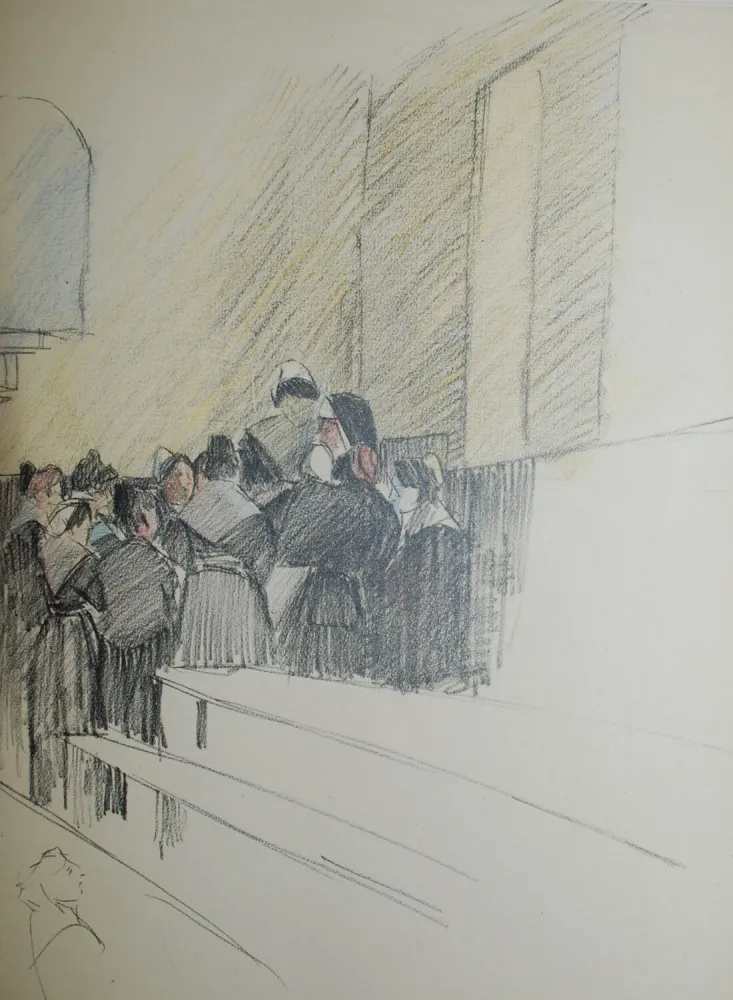 Lithograph Steinlen - Saint Lazare