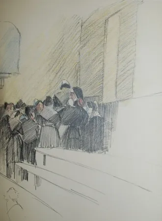 Lithograph Steinlen - Saint Lazare
