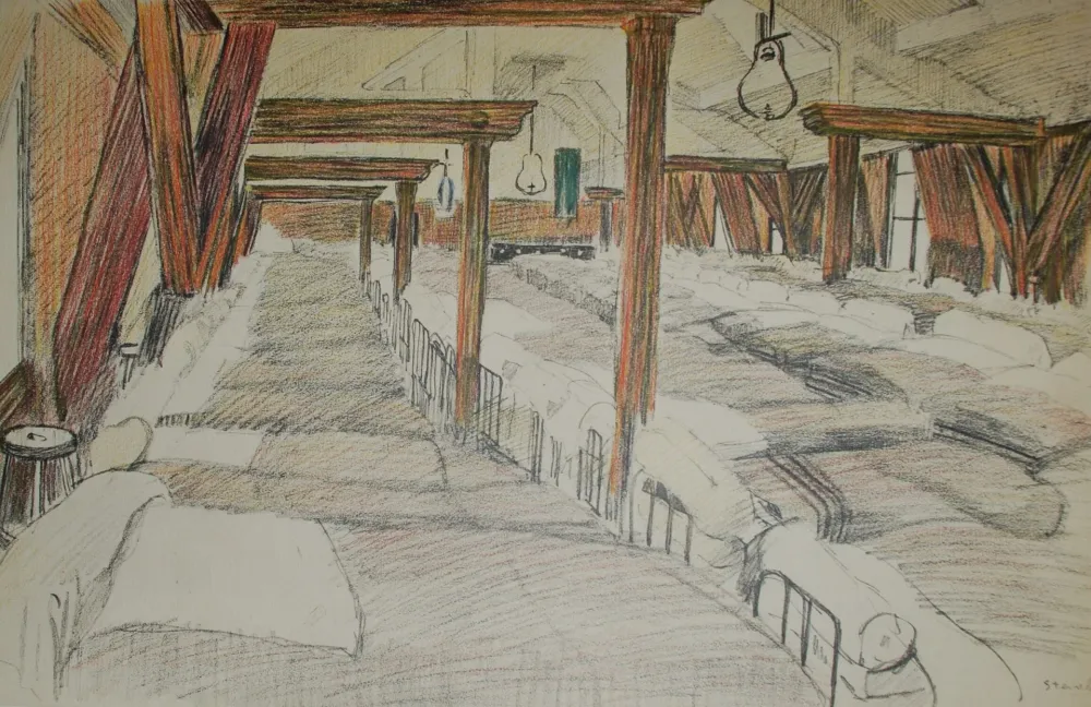 Lithograph Steinlen - Saint Lazare