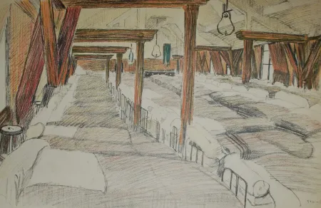 Lithograph Steinlen - Saint Lazare