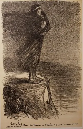 Lithograph Steinlen - Serbie