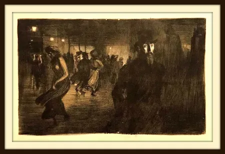 Lithograph Steinlen - Soliloque