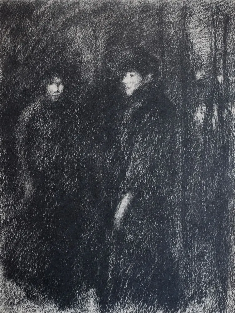 Lithograph Steinlen - Steinlen et la rue