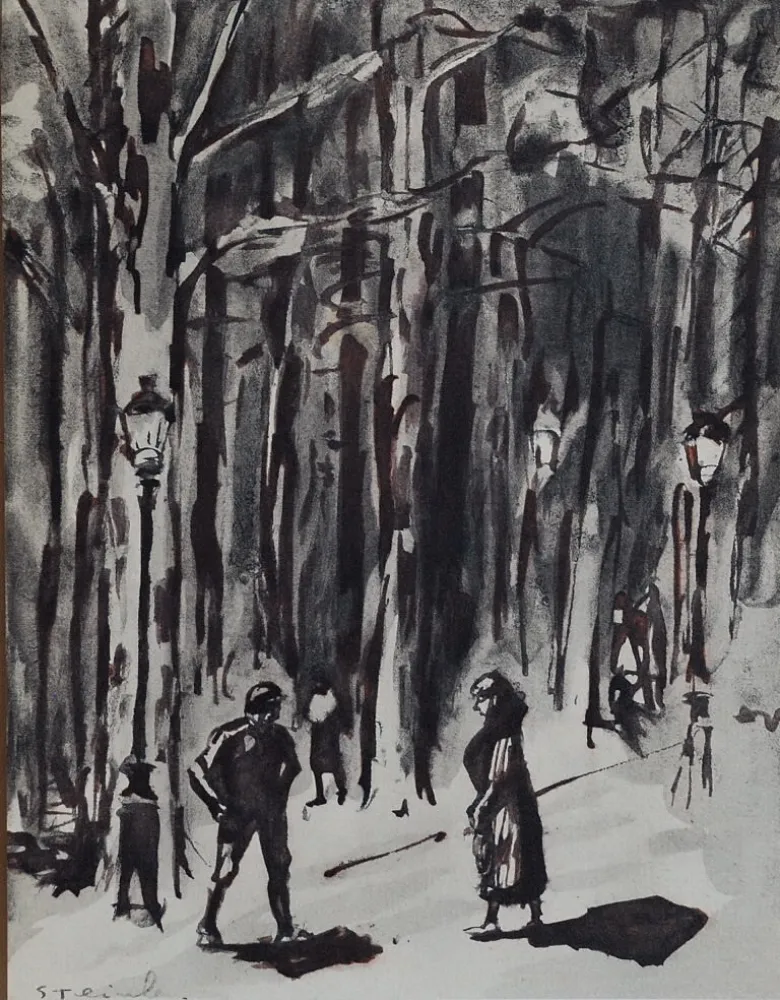 Lithograph Steinlen - Steinlen et la rue