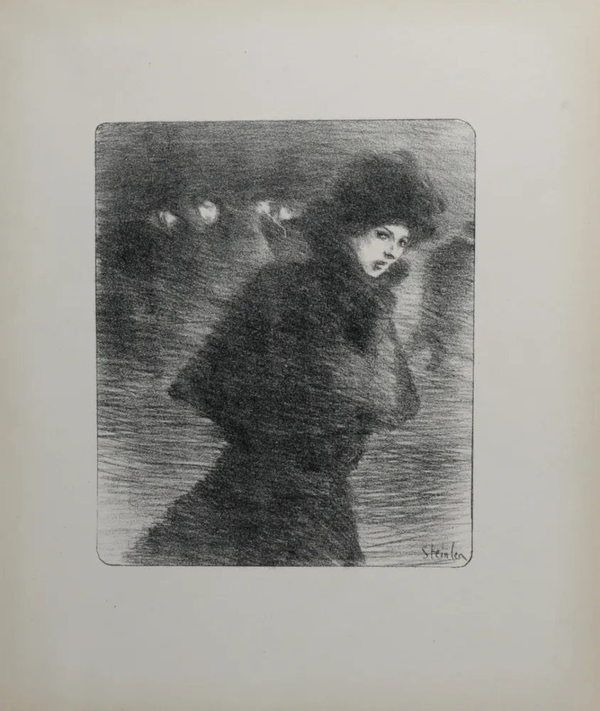 Lithograph Steinlen - Une femme qui passe, 1896
