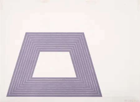 Lithograph Stella - Ileana Sonnabend, from Purple Series