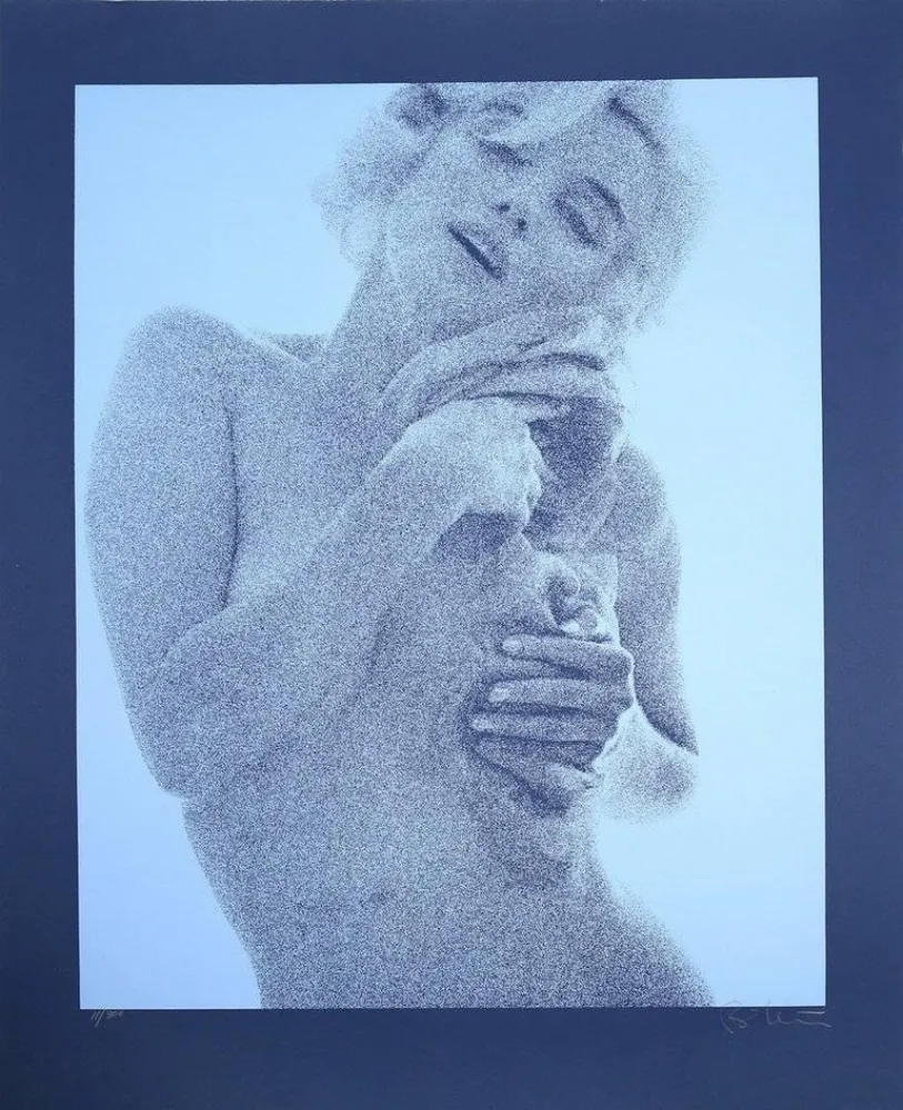 Lithograph Stern - Marilyn (Blue)