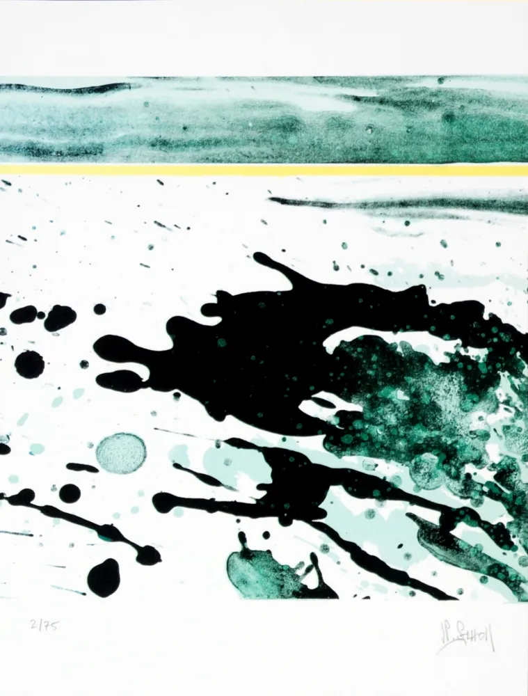 Lithograph Stholl - Fraktion de contre vagues