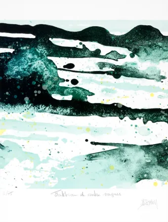 Lithograph Stholl - Fraktion de contre vagues