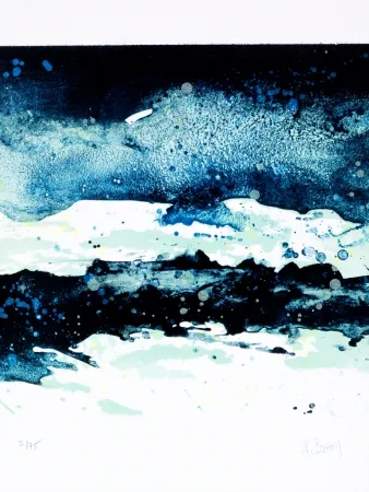 Lithograph Stholl - Fraktion de contre vagues