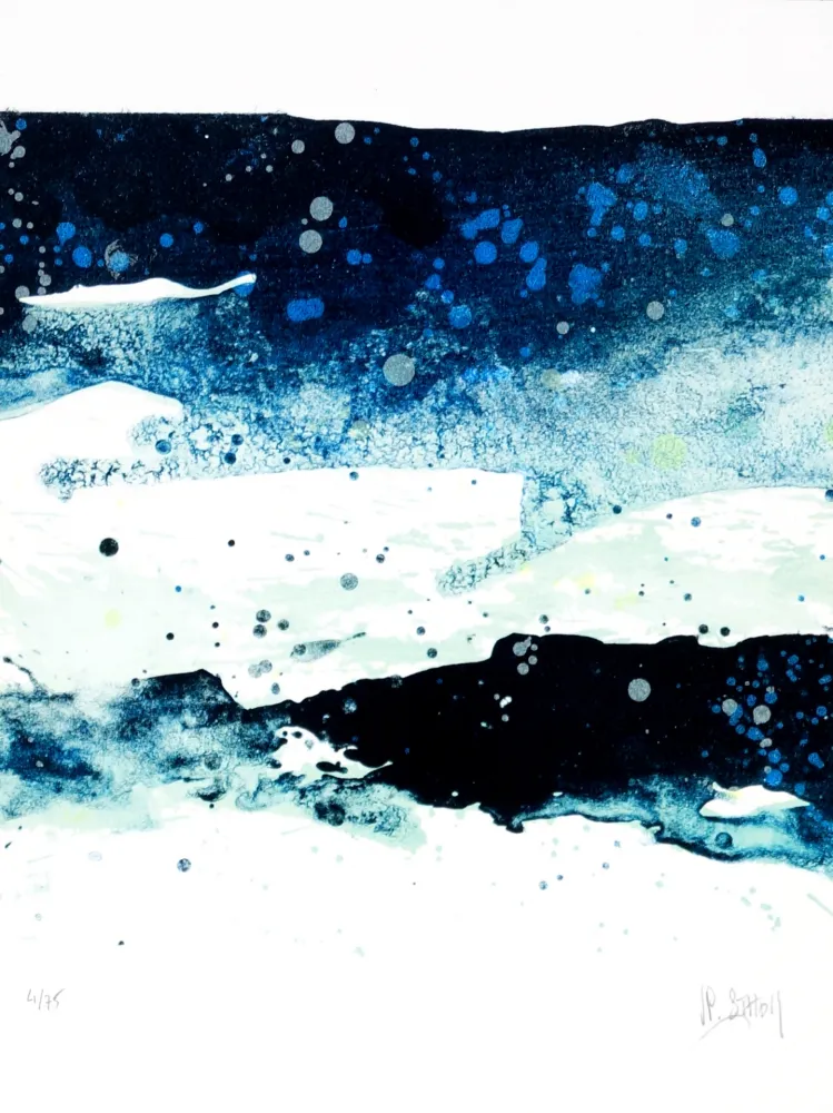 Lithograph Stholl - Fraktion de contre vagues