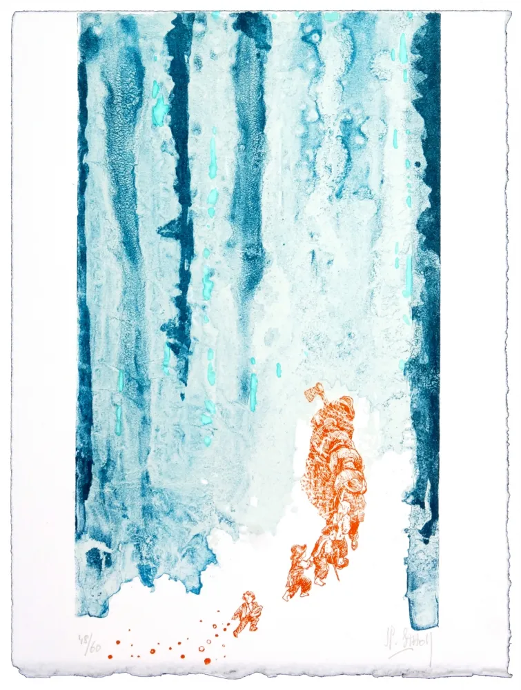 Lithograph Stholl - Le petit poucet 2