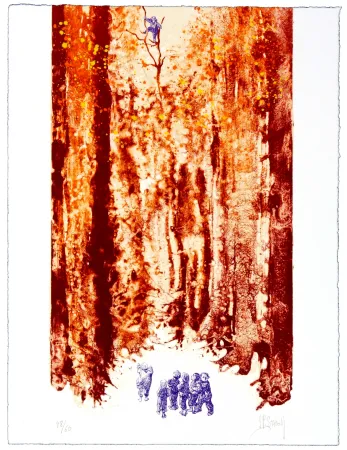 Lithograph Stholl - Le petit poucet 5