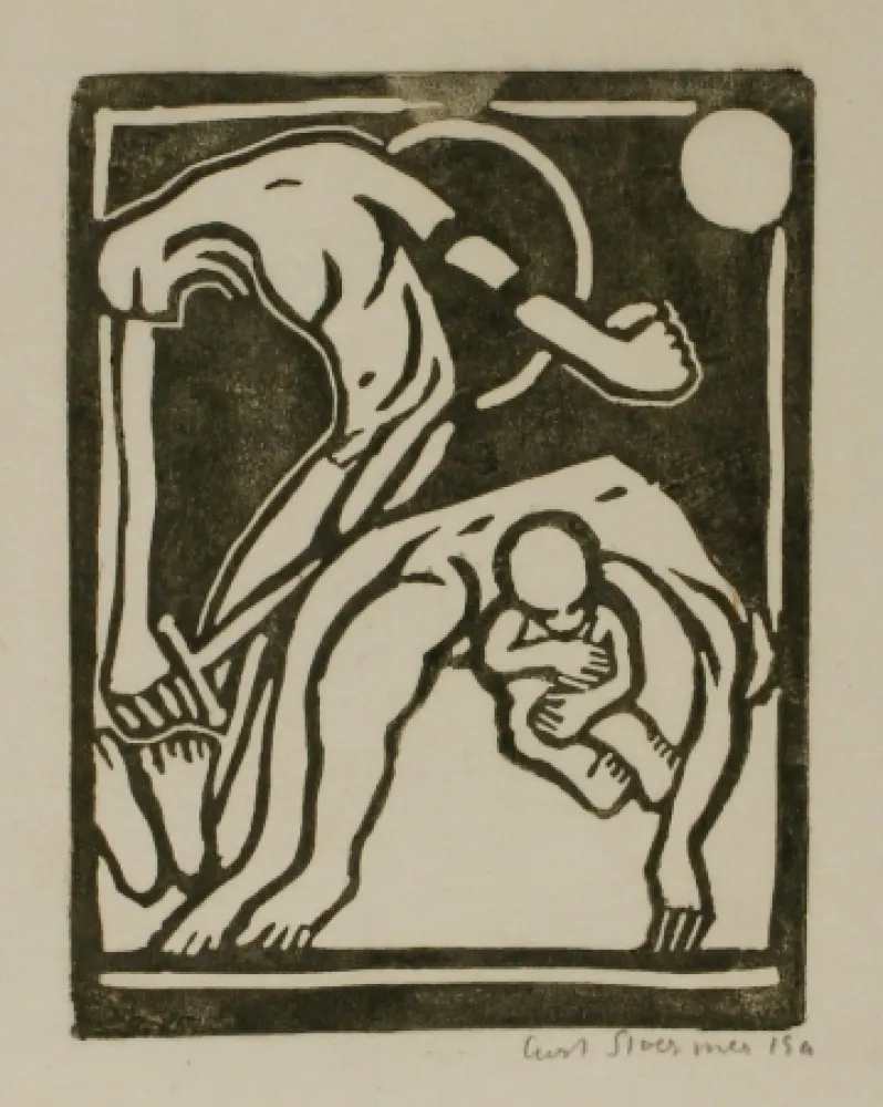 Woodcut Stoermer - Der Gastfreund (The Guest)