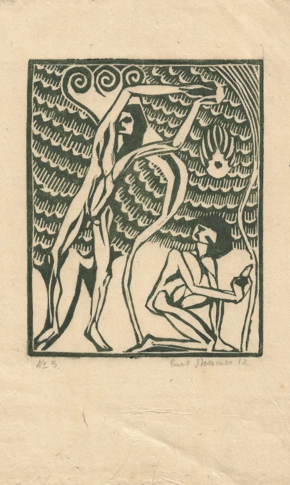 Woodcut Stoermer - Die ferne Insel / The Distant Island