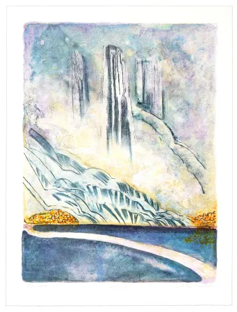 Lithograph Stornes - Luft Slott