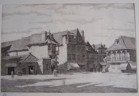 Etching Strang - Salies-de-Béarn