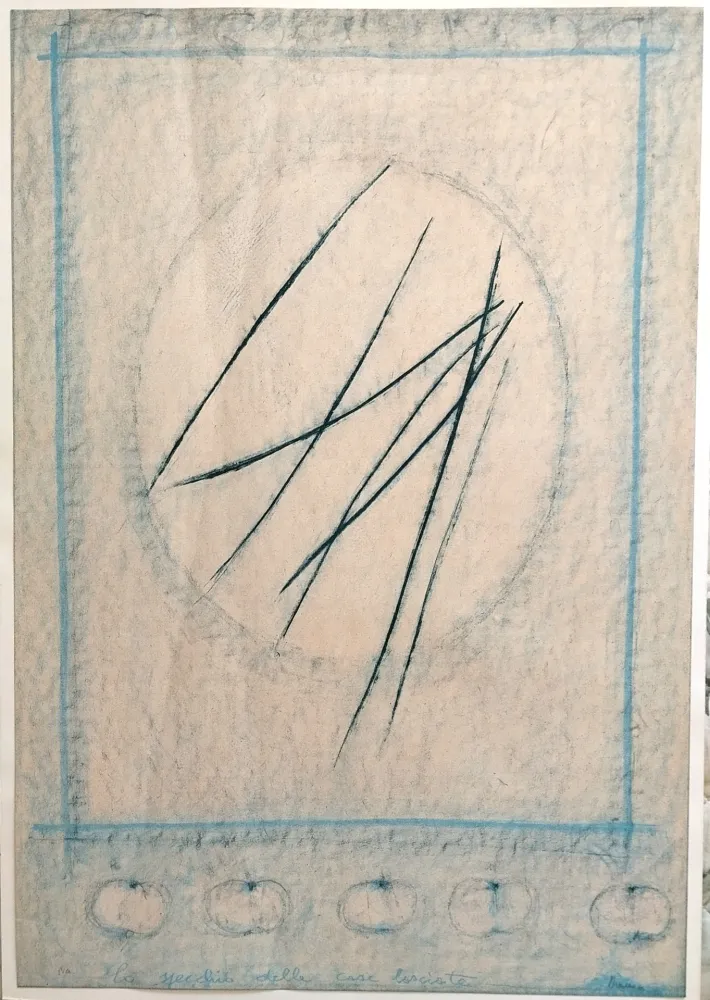Lithograph Strazza - Lo specchio delle cose lasciate