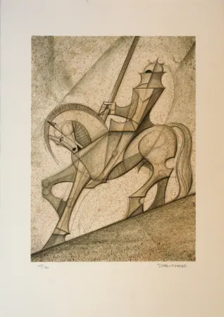 Lithograph Subirachs - Sant Jordi