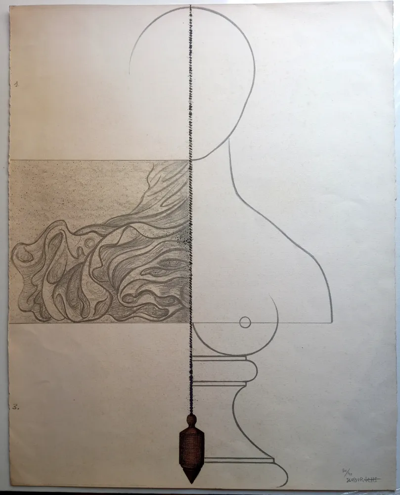 Lithograph Subirachs - Teresa Bonjour