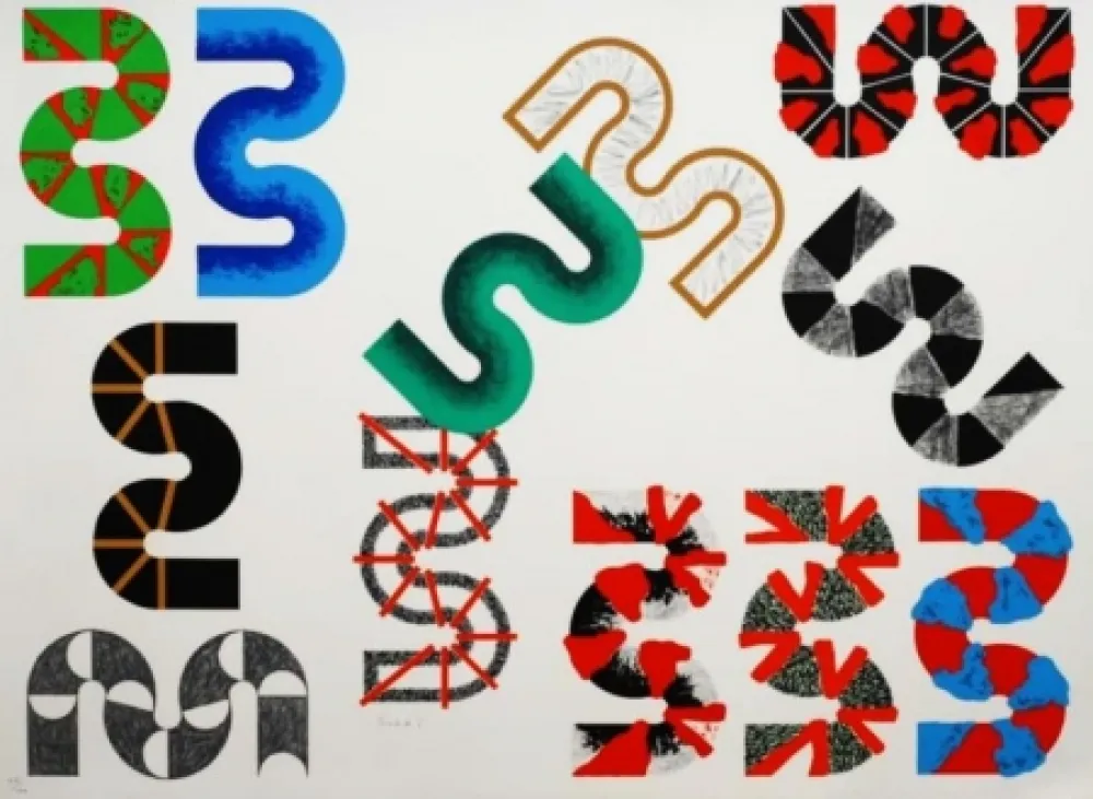 Lithograph Sugai - Groupe S