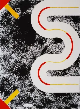 Lithograph Sugai - Le cerf volant