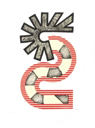 Etching And Aquatint Sugai - S rouge