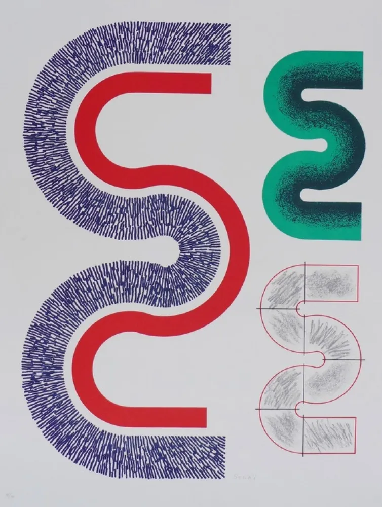 Lithograph Sugai - Trois S