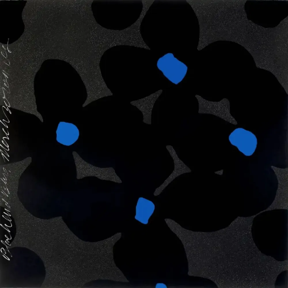 Screenprint Sultan - Black and Blues