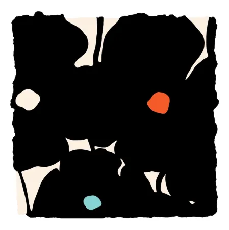 Screenprint Sultan - Three Black Poppies