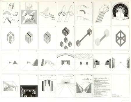 Lithograph Superstudio - Viaggio nelle regioni della ragione