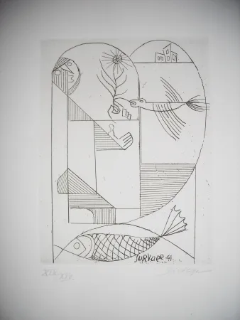 Engraving Survage - The international avant garde 4