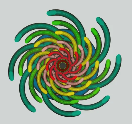 Screenprint Sutej - Krug u boji