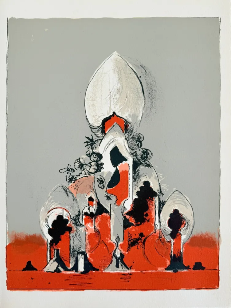 Lithograph Sutherland - Hommage à San Lazzaro