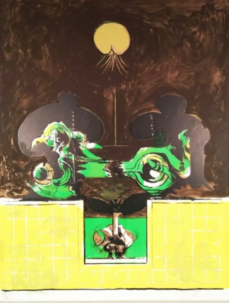 Lithograph Sutherland - La Brèche