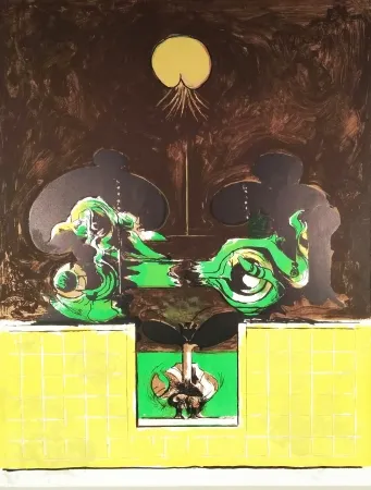 Lithograph Sutherland - La Brèche