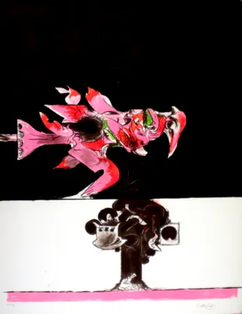 Lithograph Sutherland - Oiseau de feu II