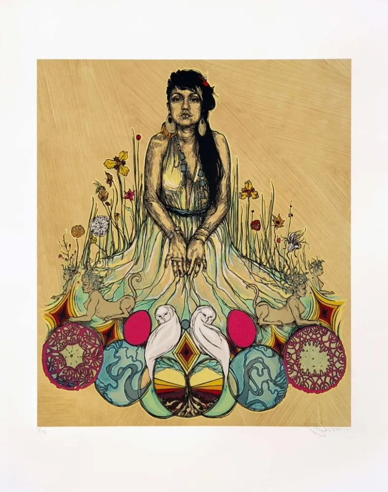 Screenprint Swoon - Moni And The Sphynx