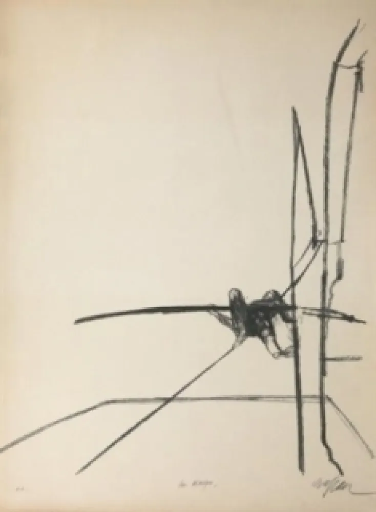 Lithograph Szafran - Funambule