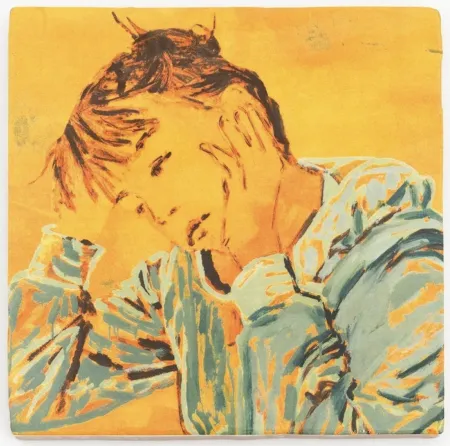 Ceramic Tabouret - Self-portrait at the Table