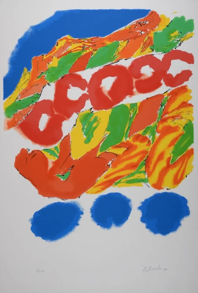 Screenprint Tabuchi - Composition