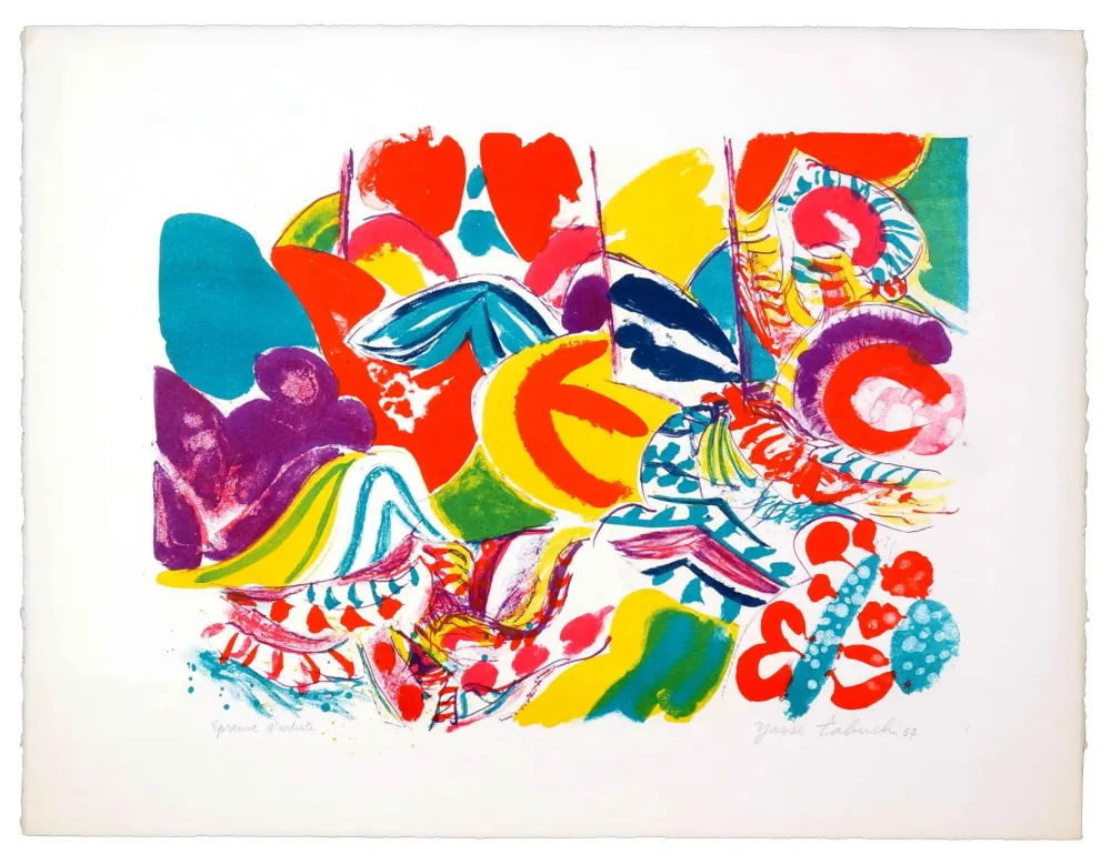 Lithograph Tabuchi - Sans titre