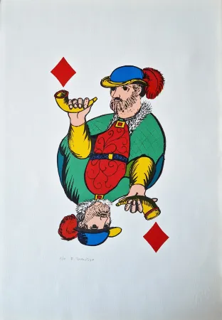 Lithograph Tabusso - Fante di quadri