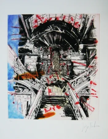 Etching And Aquatint Tacla - Tu casa es mi casa