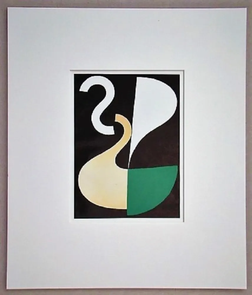 Lithograph Taeuber-Arp - Composition
